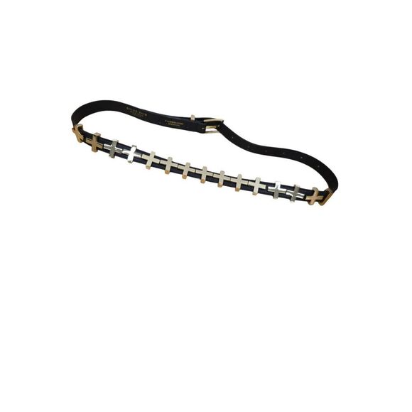 Dylan Kain The Brooklyn Belt Womens Black Leather Light Gold Adjustable One Size main image 9